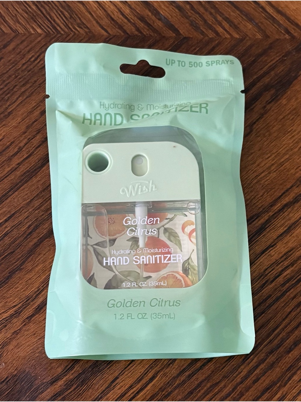 Wish Golden Citrus Hydrating Hand Sanitizer Spray - NEW
